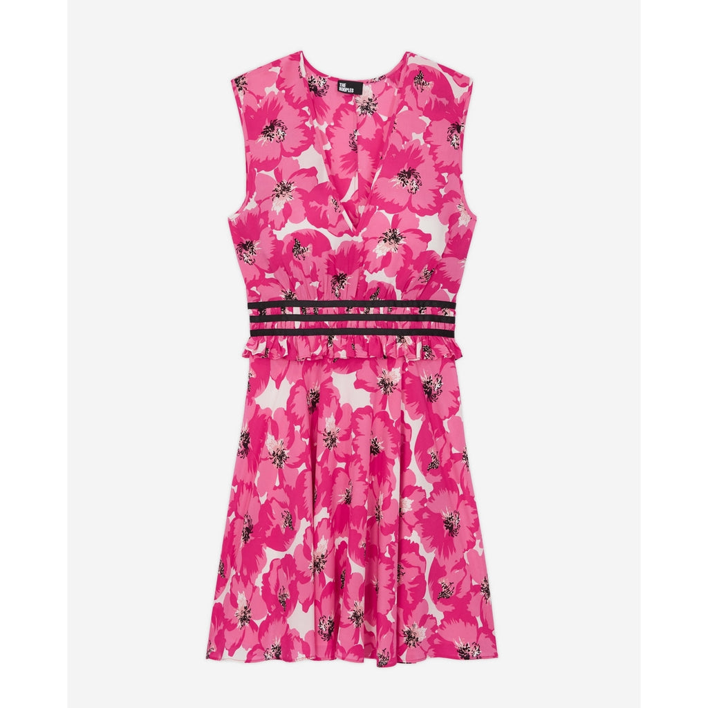 The Kooples - Robe Patineuse En Soie - Rose - Femme