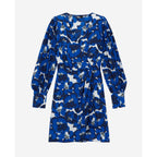 The Kooples - Robe Portefeuille En Soie - Bleu - Femme