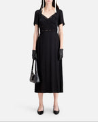 The Kooples - Robe Longue Mc Haut Dentelle - Femme