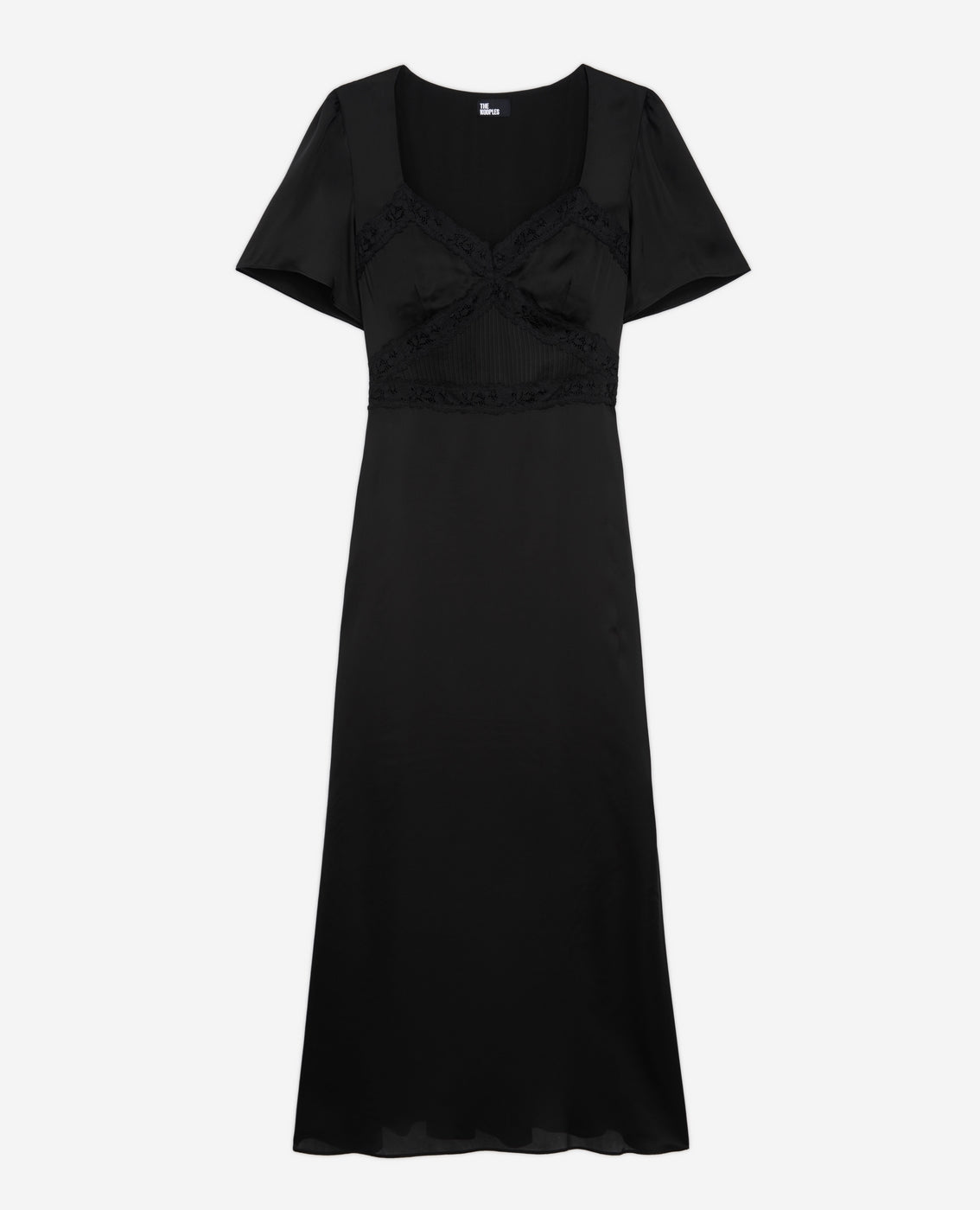 The Kooples - Robe Longue Mc Haut Dentelle - Femme