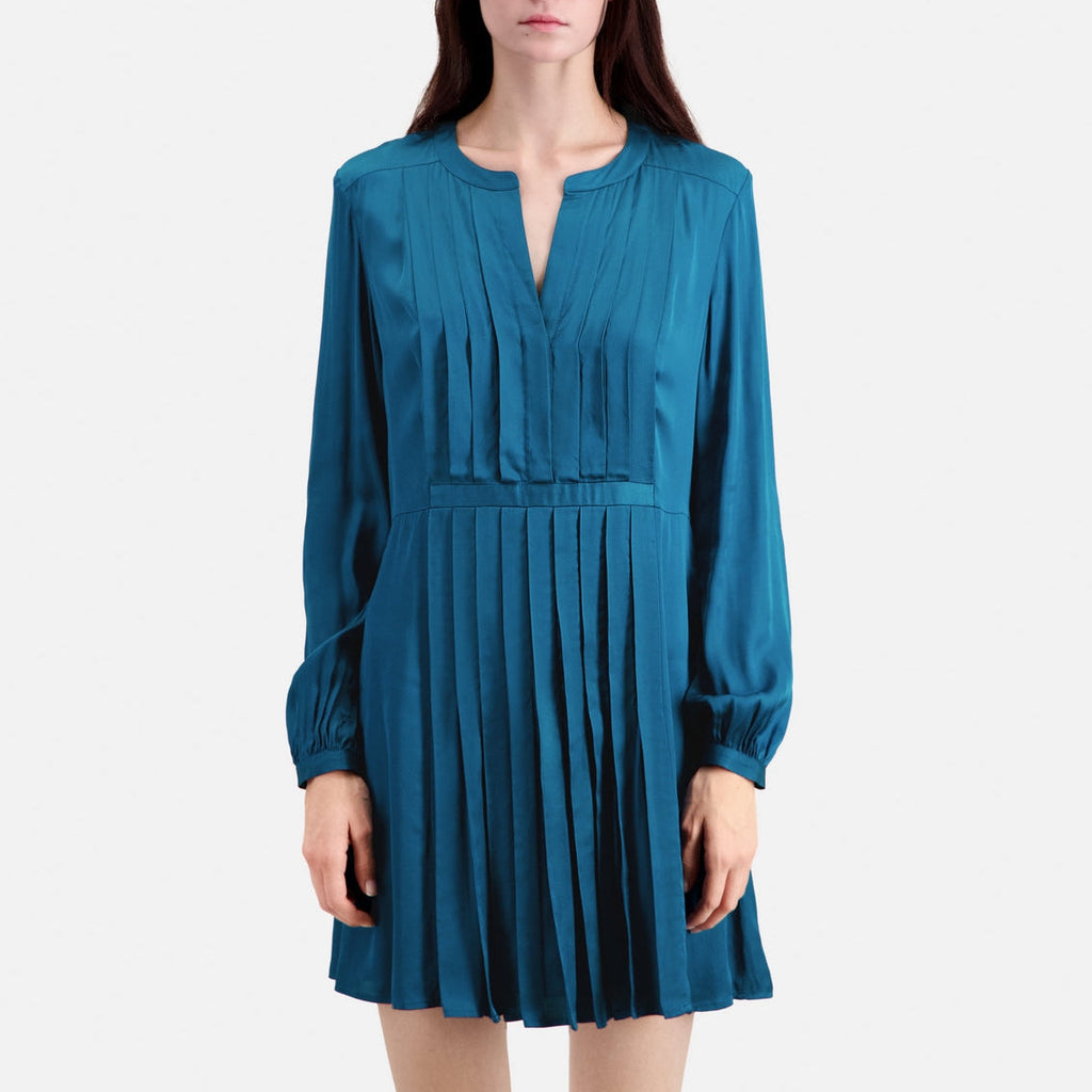 The Kooples - Robe Patineuse - Bleu - Femme