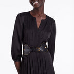 The Kooples - Robe Longue - Noir - Femme