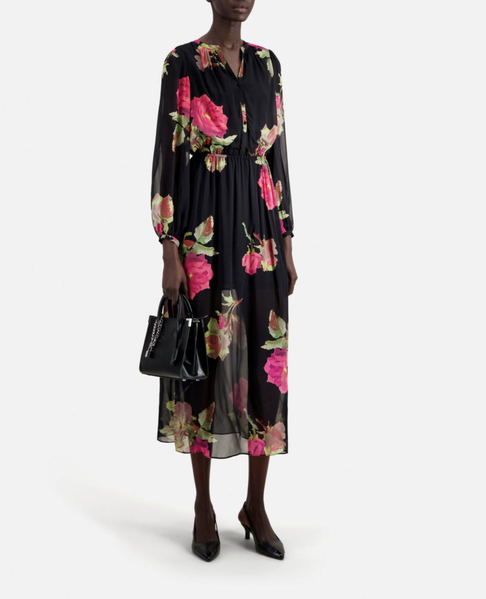 The Kooples - Robe Longue - Noir - Femme