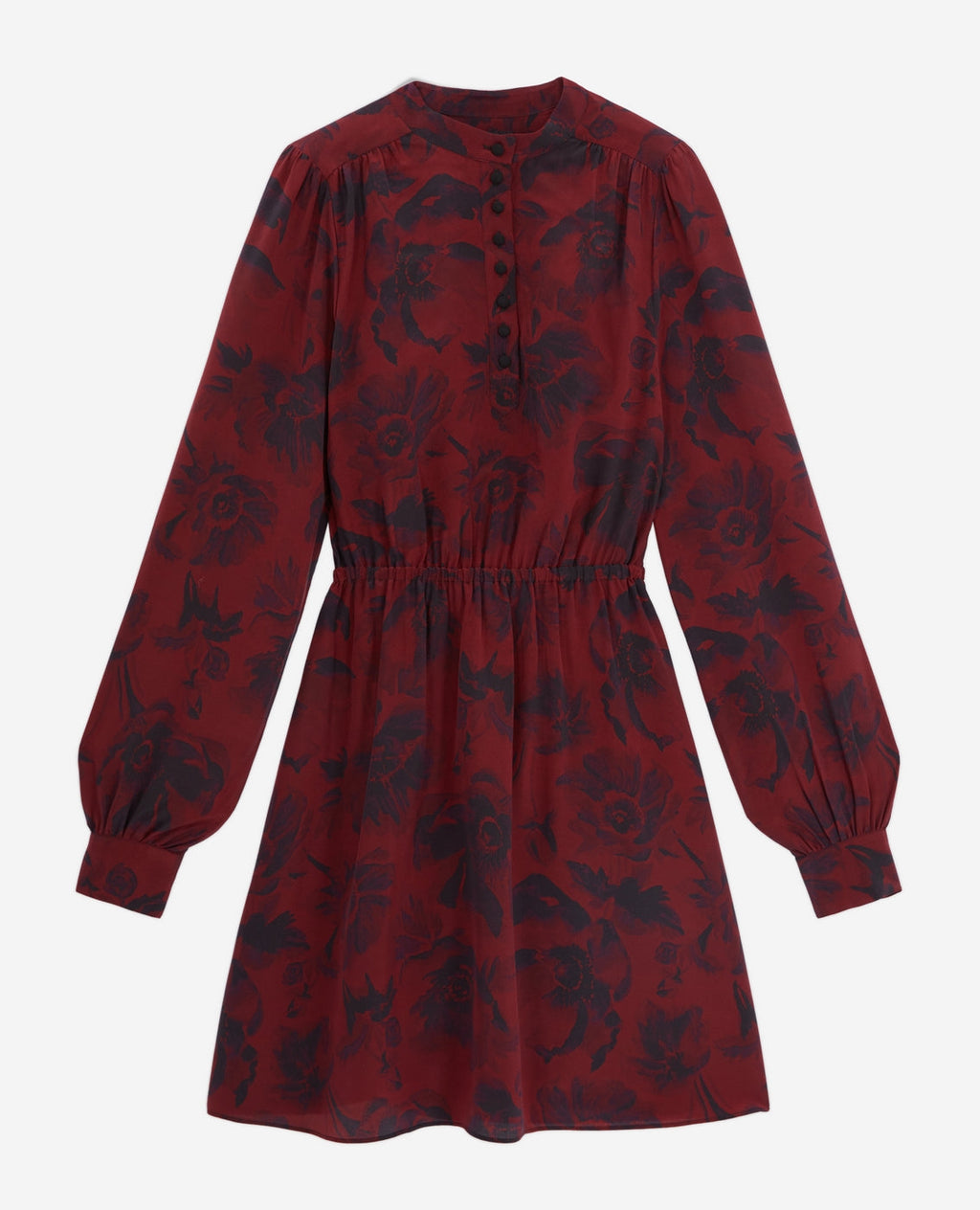 The Kooples - Robe Patineuse En Soie - Rouge - Femme