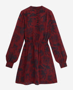 The Kooples - Robe Patineuse En Soie - Rouge - Femme