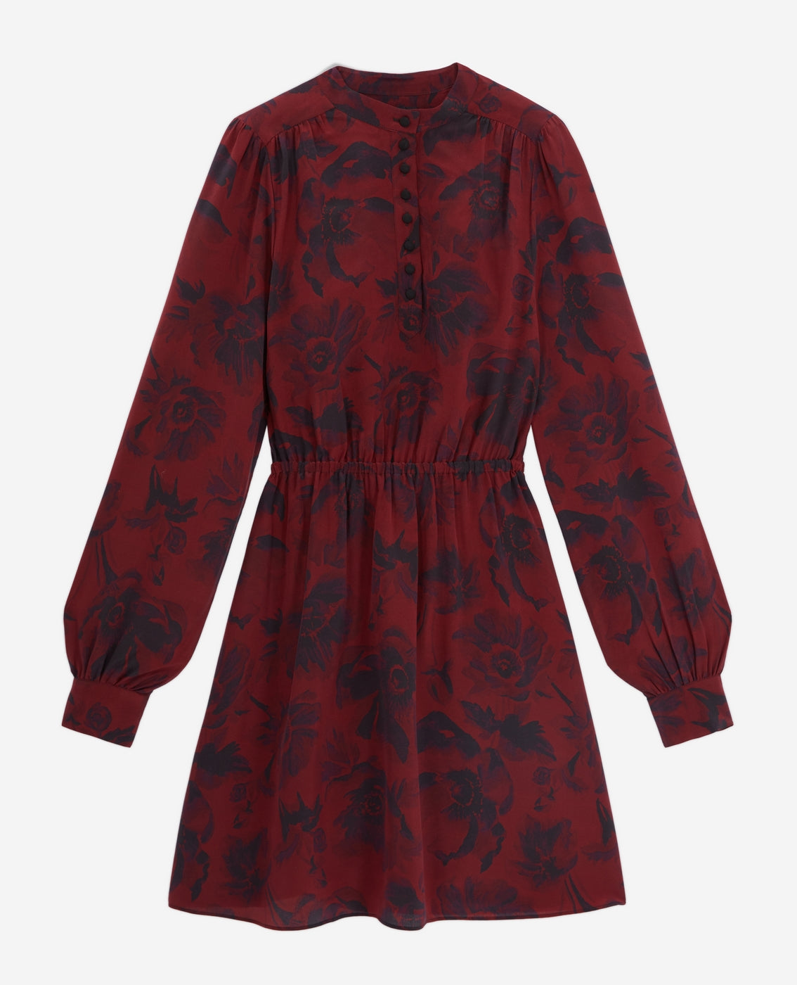 The Kooples - Robe Patineuse En Soie - Rouge - Femme