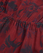 The Kooples - Robe Patineuse En Soie - Rouge - Femme