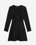 The Kooples - Robe Patineuse - Noir - Femme