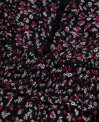 The Kooples - Robe Patineuse - Noir Et Rose - Femme