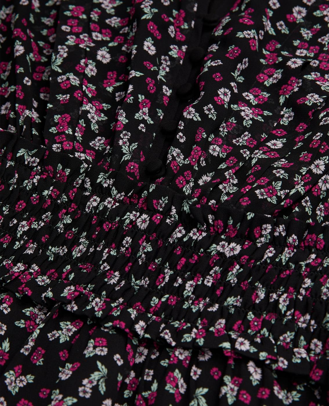 The Kooples - Robe Patineuse - Noir Et Rose - Femme