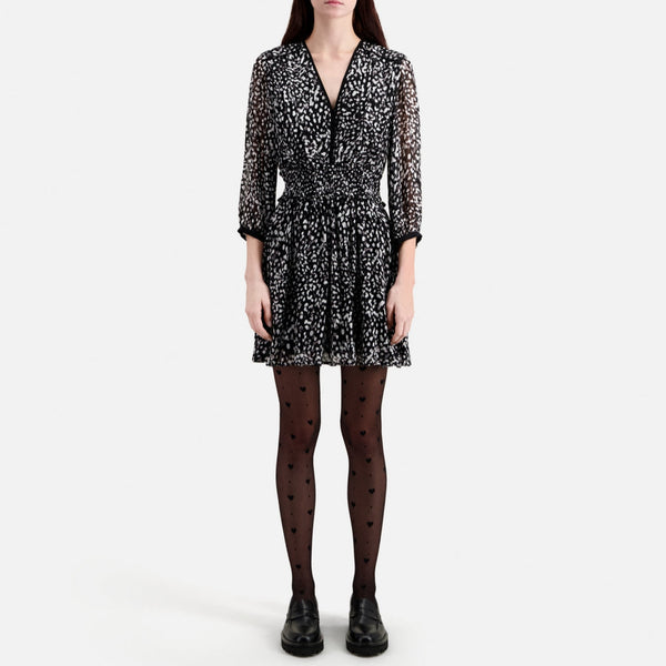 The Kooples - Robe Patineuse - Noir - Femme