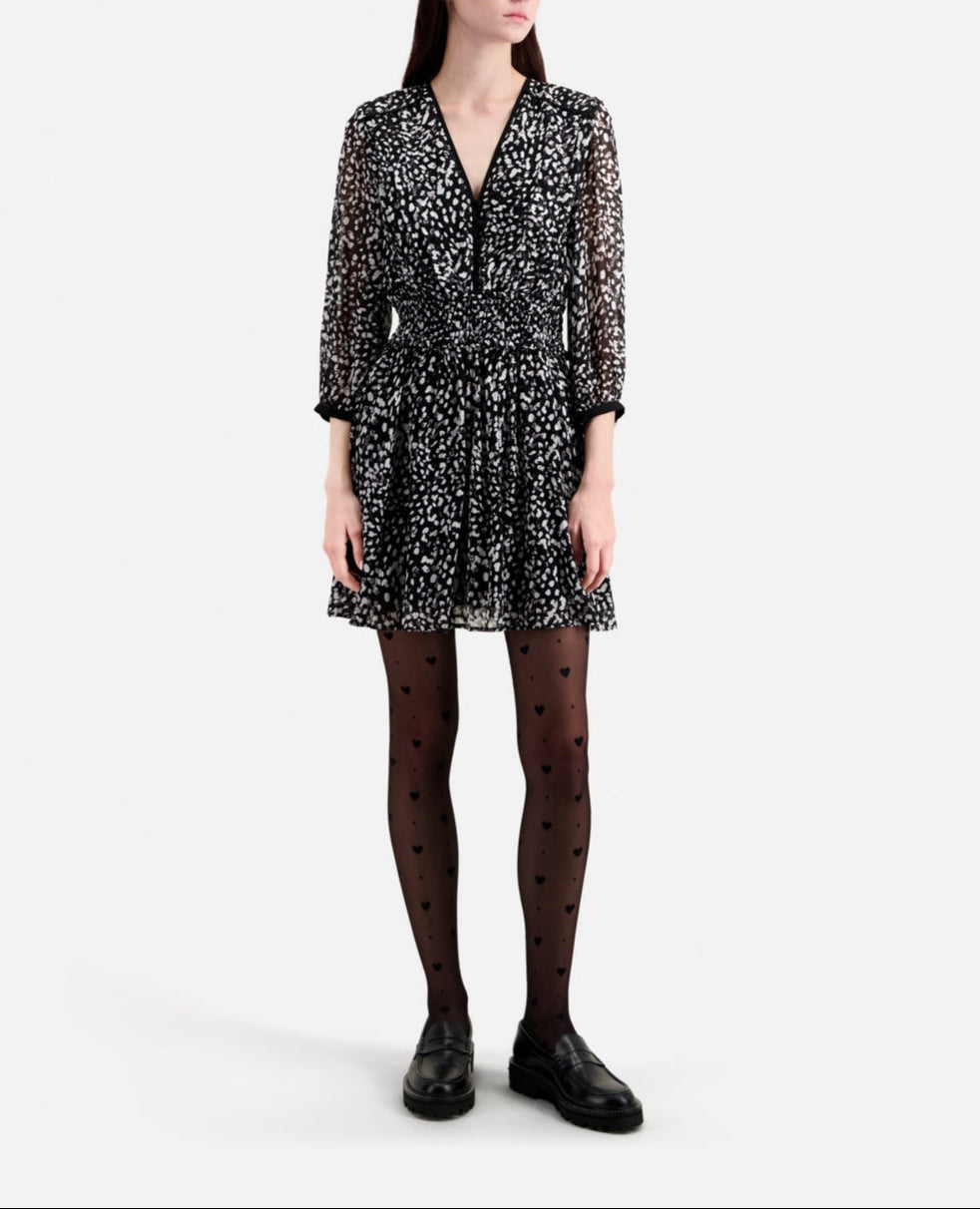 The Kooples - Robe Patineuse - Noir - Femme