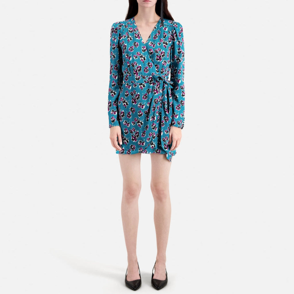 The Kooples - Robe Patineuse - Bleu - Femme