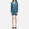 The Kooples - Robe Patineuse - Bleu - Femme