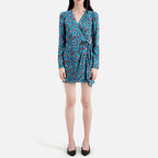 The Kooples - Robe Patineuse - Bleu - Femme