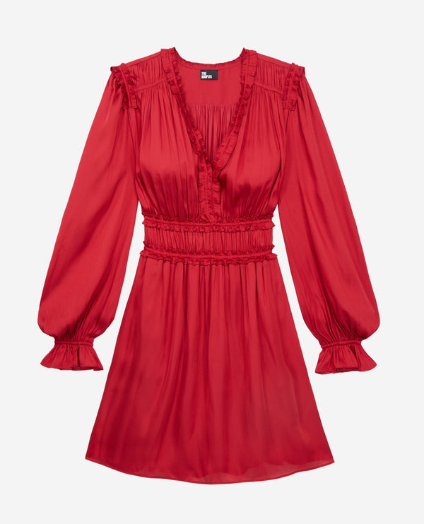 The Kooples - Robe Patineuse - Rouge - Femme