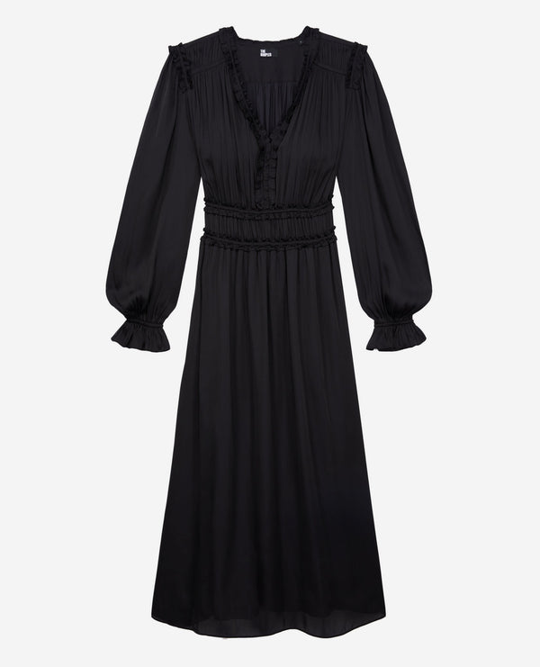 The Kooples - Robe Longue - Noir - Femme