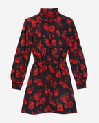 The Kooples - Robe Chemise En Soie - Noir - Femme