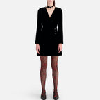 The Kooples - Robe Portefeuille - Noir - Femme