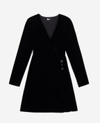 The Kooples - Robe Portefeuille - Noir - Femme