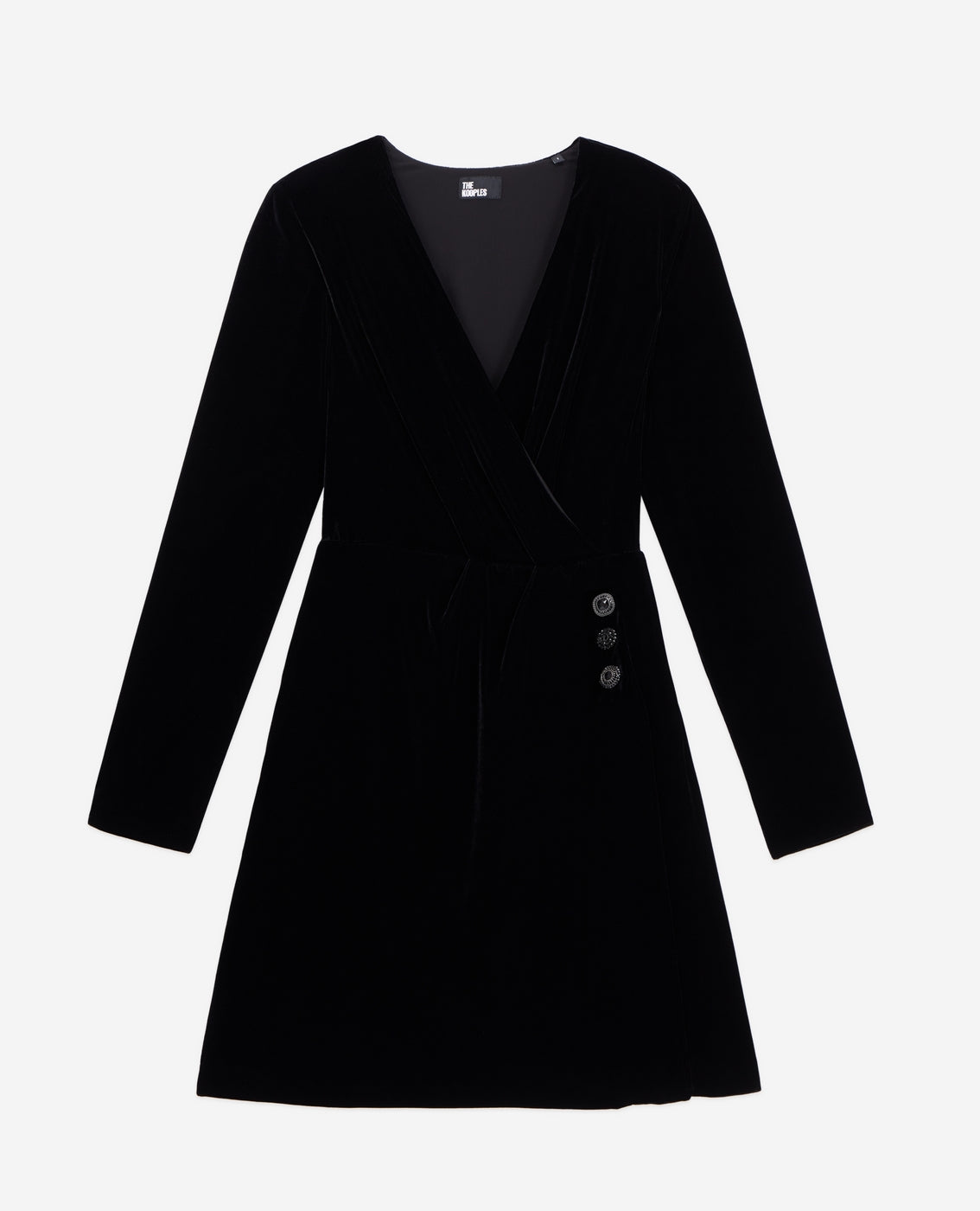 The Kooples - Robe Portefeuille - Noir - Femme