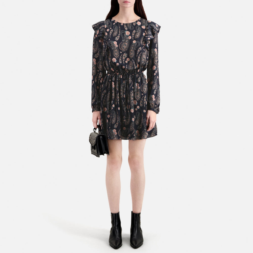 The Kooples - Robe Patineuse - Bleu Marine - Femme