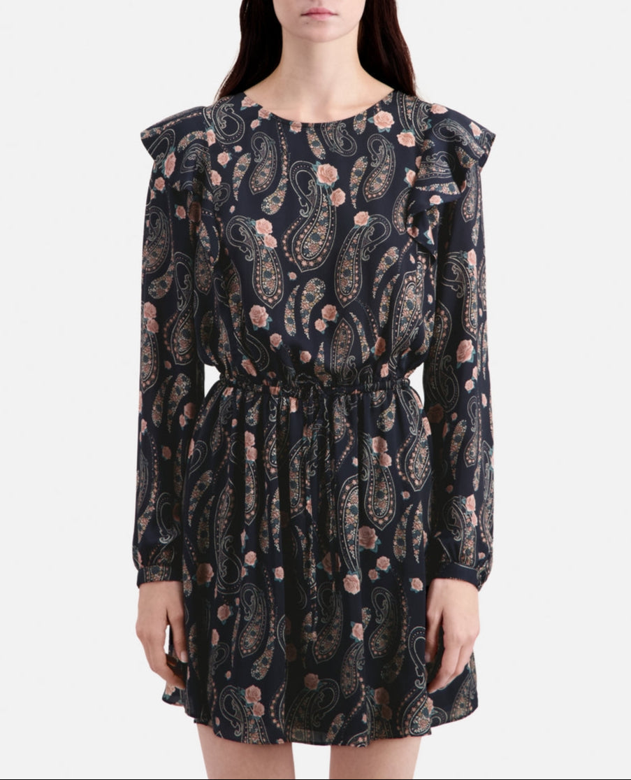 The Kooples - Robe Patineuse - Bleu Marine - Femme
