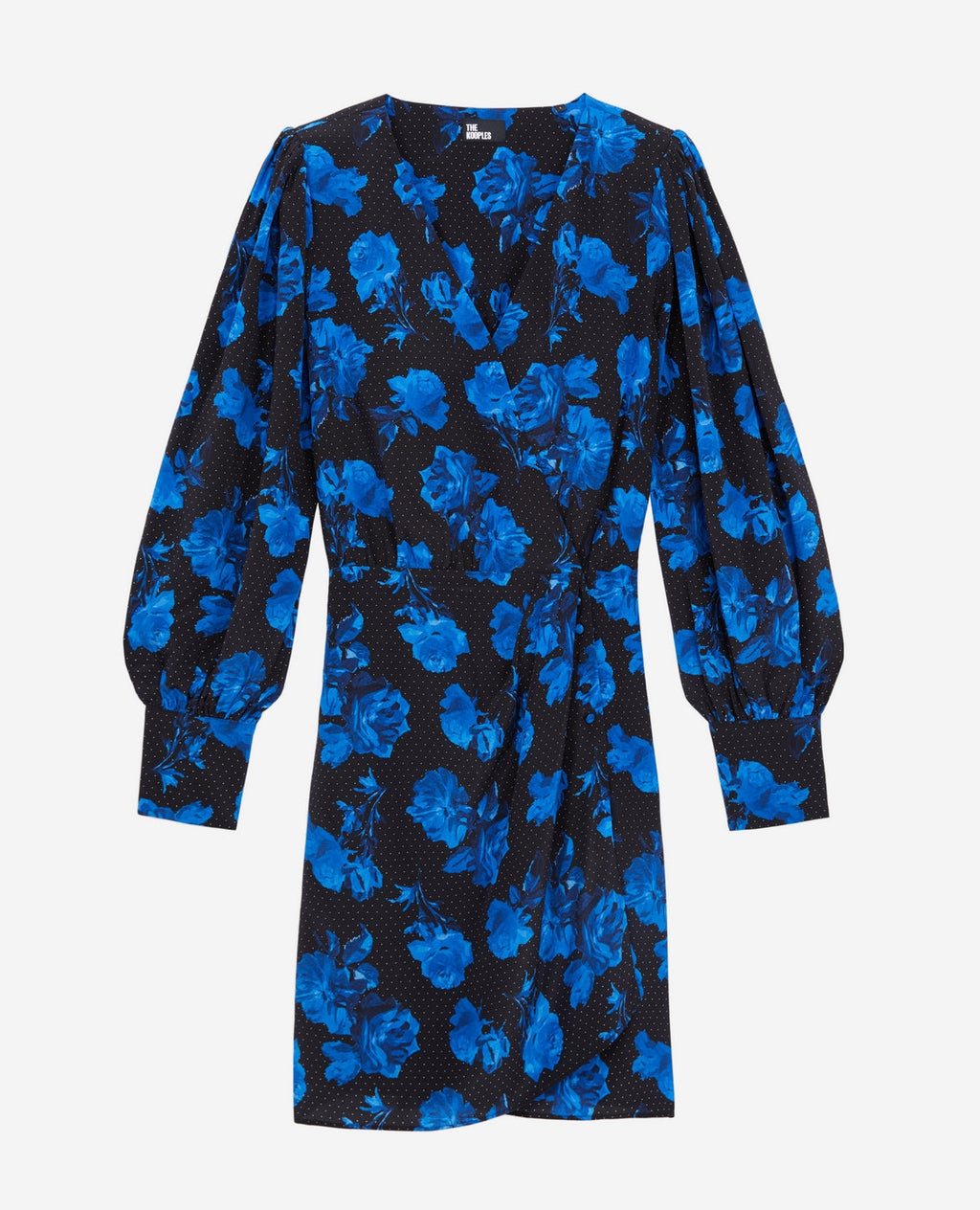 The Kooples - Robe Portefeuille En Soie - Noir - Femme