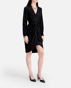 The Kooples - Robe Chemise - Noir - Femme