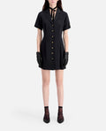 The Kooples - Robe Chemise - Noir - Femme