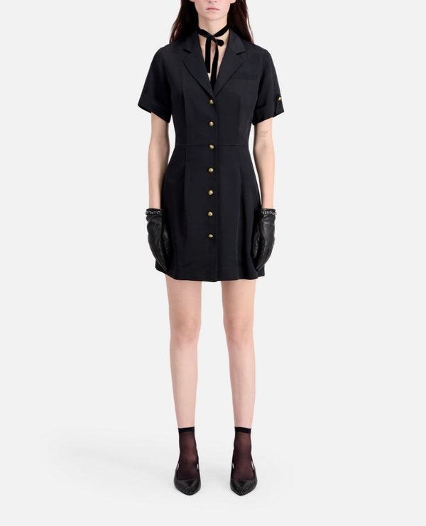 The Kooples - Robe Chemise - Noir - Femme