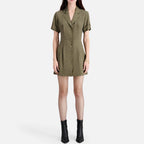 The Kooples - Robe Chemise - Kaki - Femme