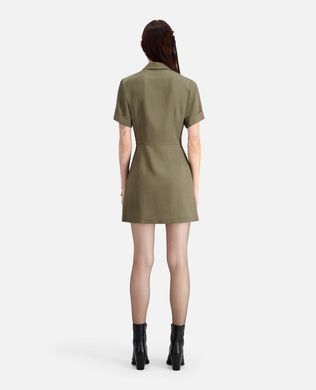 The Kooples - Robe Chemise - Kaki - Femme