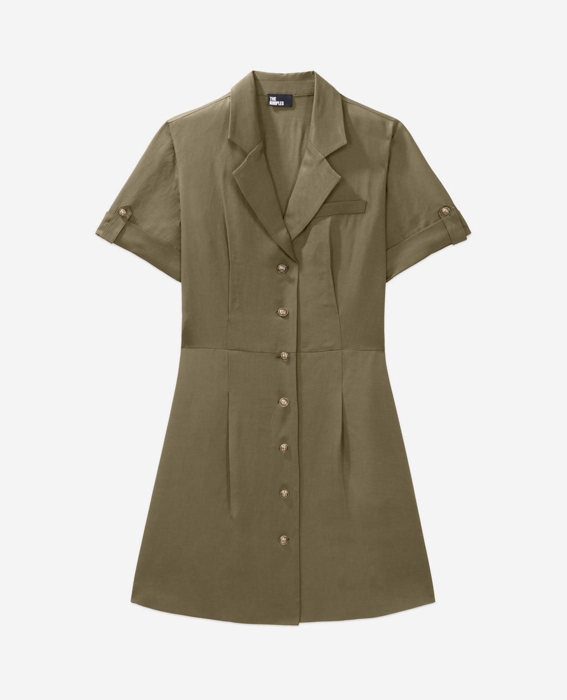 The Kooples - Robe Chemise - Kaki - Femme