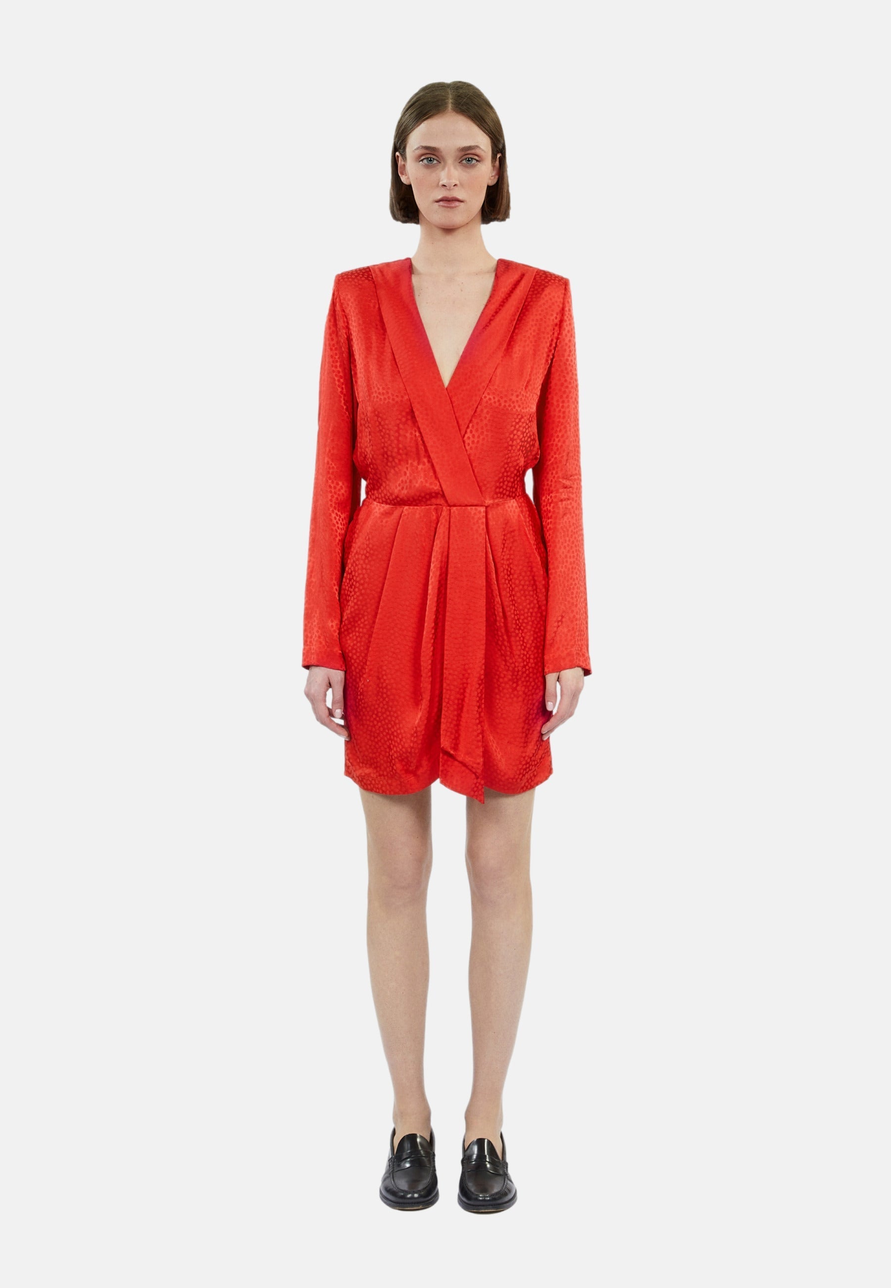 The Kooples - Robe Courte A Manches Longues Avec Zips Fantaisies