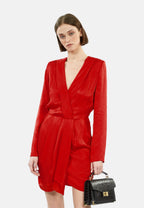 The Kooples - Robe Courte A Manches Longues Avec Zips Fantaisies
