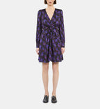 The Kooples - Robe Courte Nouee Manches Longues