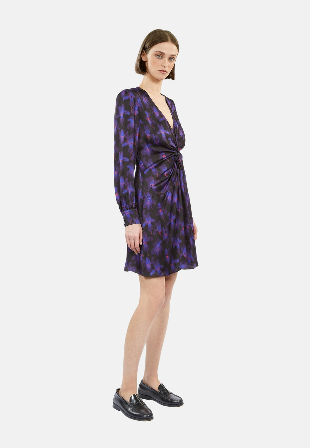 The Kooples - Robe Courte Nouee Manches Longues