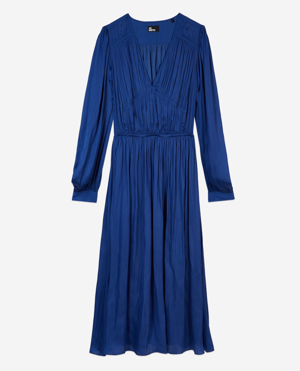 The Kooples - Robe Longue Manches Longues A Fronces