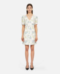 The Kooples - Robe Courte A Manches Courtes Froncee