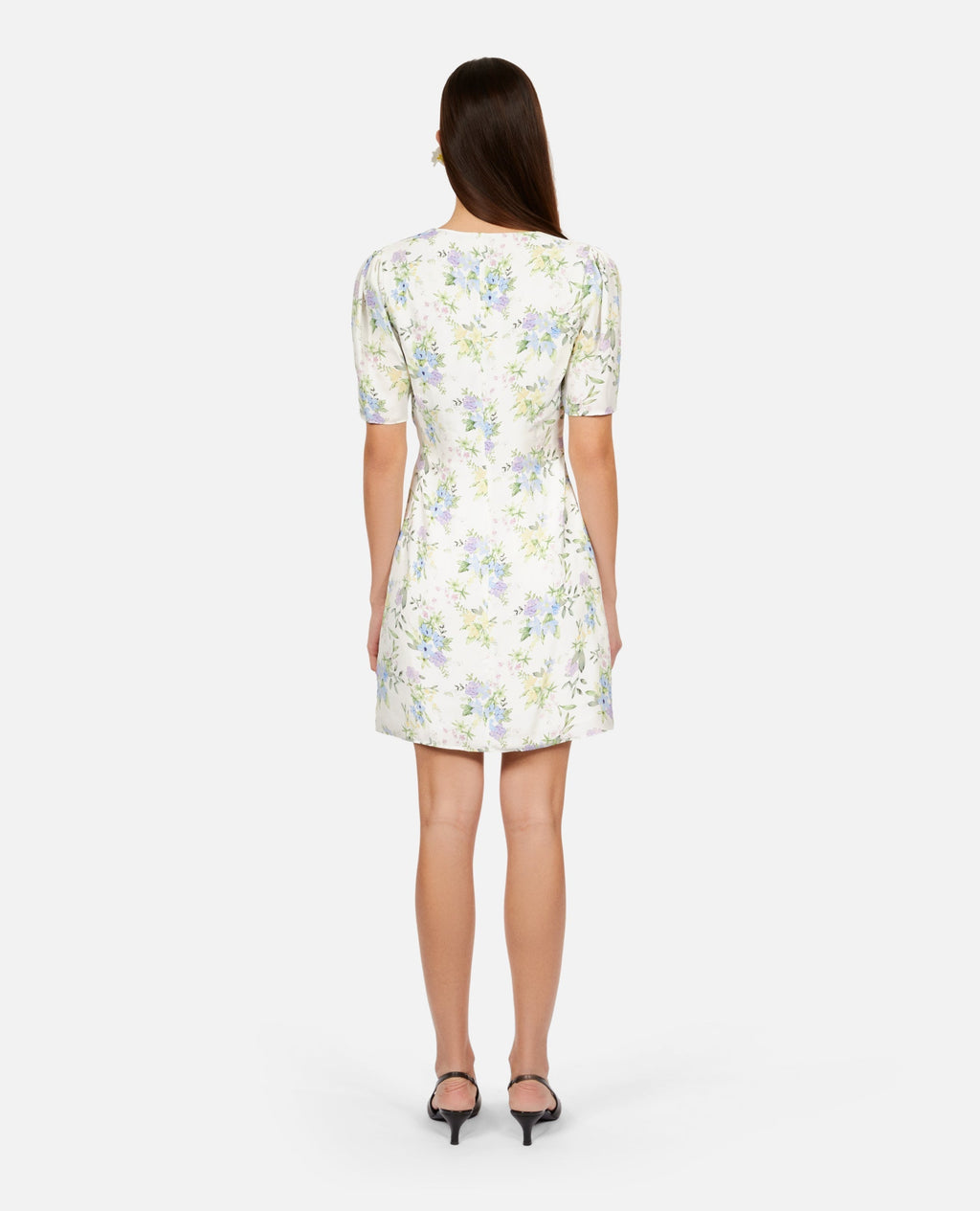 The Kooples - Robe Courte A Manches Courtes Froncee