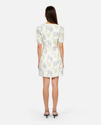 The Kooples - Robe Courte A Manches Courtes Froncee