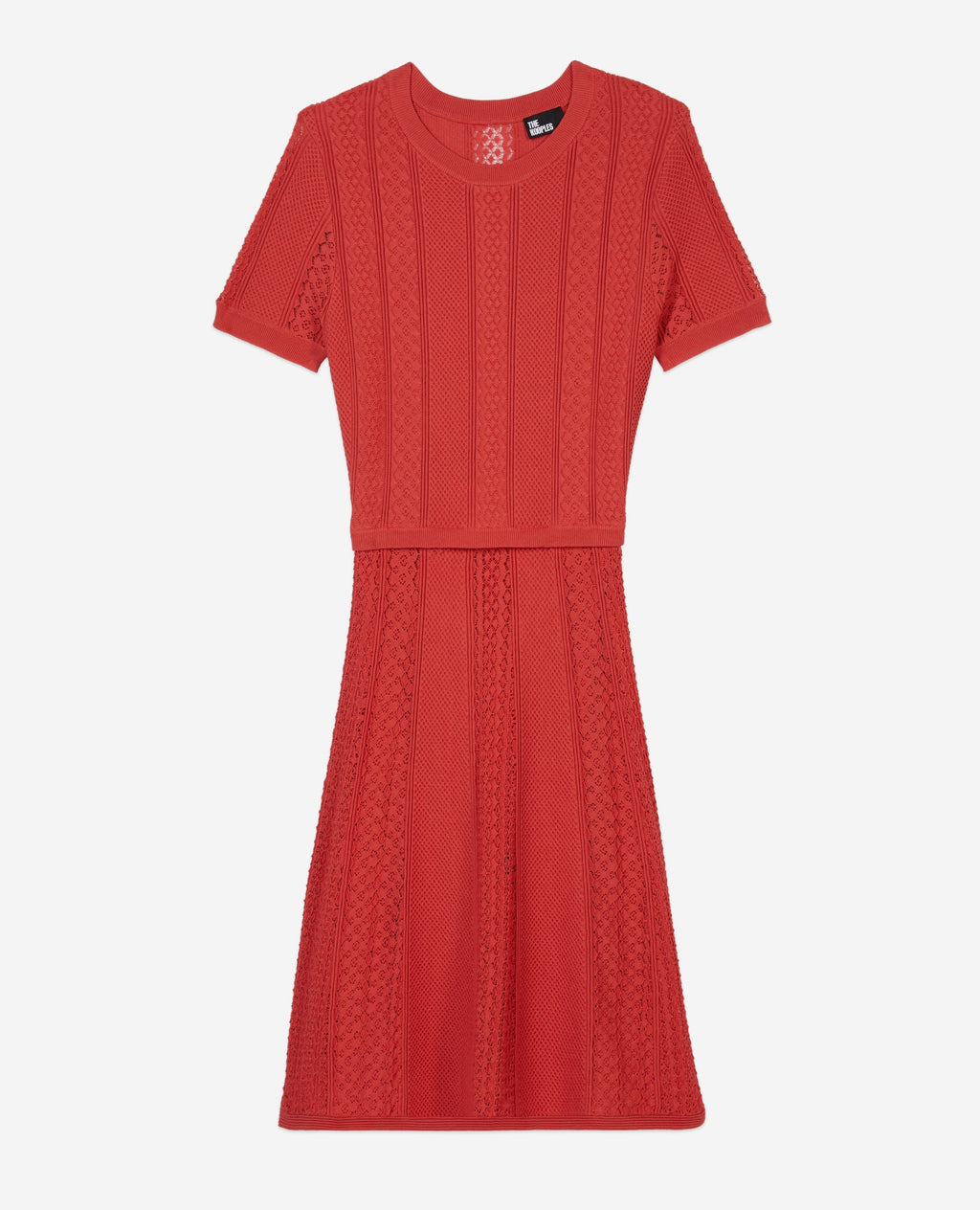 The Kooples - Robe Courte Avec Ouverture Dos Et Details De Points