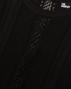 The Kooples - Robe Longue Details De Points Et Ouvertures Cotes
