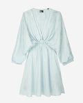 The Kooples - Robe Courte Manches 3/4 Resseree Taille