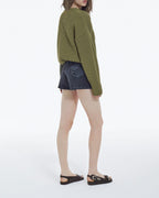 The Kooples - Short Coupe Mom - Noir Washed - Femme