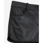 The Kooples - Short En Cuir D’Agneau - Noir - Femme