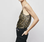 The Kooples - Caraco En Soie - Beige Et Noir - Femme
