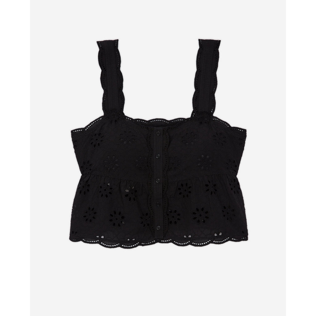 The Kooples - Crop Top - Noir - Femme