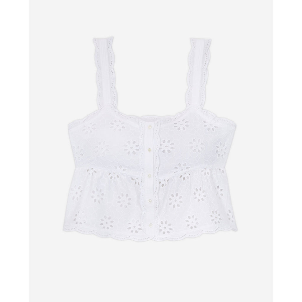 The Kooples - Crop Top - Blanc - Femme